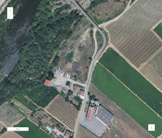 Les batiments du moulin (IGN 2020)