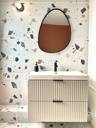 Sdb Terrazzo salle de bain rénovation carrelage