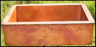 Plain Hammered Fire Look Kitchen Sink