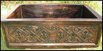 NON HAMMERED Vines & Diamond Design 