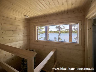 Blockhaus Villa mit Sauna am See - Bauen, Holzhaus, Blockhäuser, Wohnhaus, Planung, Architektenhaus, Einfamilienhaus, Erfahrungen, Architekt, Eigenheim, Finnische Sauna im Wohnblockhaus, Wohnen, Singlehaus mit Yoga Raum oder Atelie - Haus ohne Schimmel