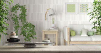 Feng-Shui schaft viel Harmonie und Ruhe - FengShui - Gesundheit - Einrichten - Metall - Holz- Wohnen - Wohnhaus - Skandinavisches Wohnzimmer, Zen-Design-Architektur, Holzhaus, Blockhaus, Massivholzhaus, Fertighaus, Schwedenhaus, Architektenhaus