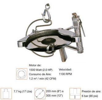 Sierra neumatica para corte horizontal Kentmaster, Modelo SL-1100-C, Codigo 6321000