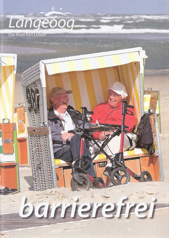 Broschüre mit Informationen zum barrierefreien Urlaub auf Langeoog