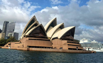Sydney Opera House viewed from Manly ferry