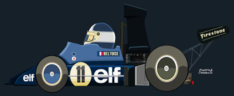 Jean Pierre Beltoise by Muneta & Cerracín - Elf2 A367C - BMW