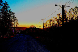 Morgendämmerung in den Bergen