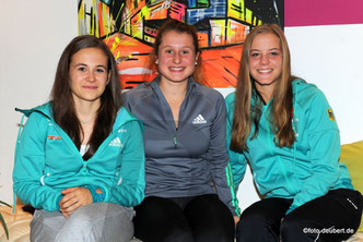 v. l. Marina Sauter, Christin Maier und Lena Rießle