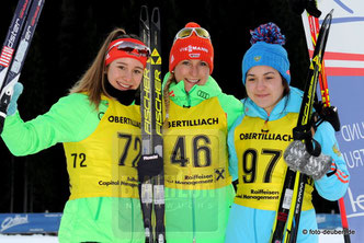 Sophia Schneider - Theresa Straßberger - Elizaveta Kaplina - IBU Junior Cup Obertilliach