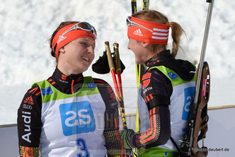 Christin Maier und Theresa Straßberger - Pokljuka 2016