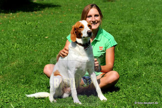 Theresa und ihr Hund Vince