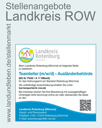 Stellenanzeige Rotenburg Wümme Karriere Verwaltung 07 2025