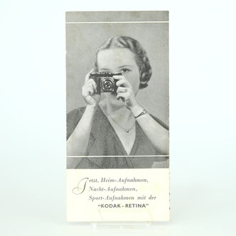KODAK Prospekt 1934 für Modell KODAK Retina I (Typ 117)  ©  engel-art.ch