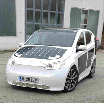 Sion Solarfahrzeug der Firma Sono Motors Foto Solarstrom Simon Alternative zu VW Bmw Mercedes GM Bolt Tesla