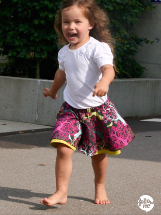 Circle-Shorts, das girly Summer-Must-Have. Gratis Schnittmuster und NĂ€hanleitung