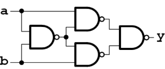 NANDだけで構成したXOR回路