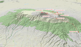 Trekking Marang Kilimanjaro Lodge Coca Cola-Route