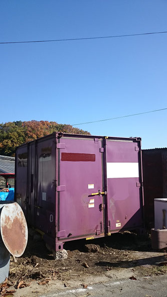 奈良県 中古コンテナ12ft現状品 納品
