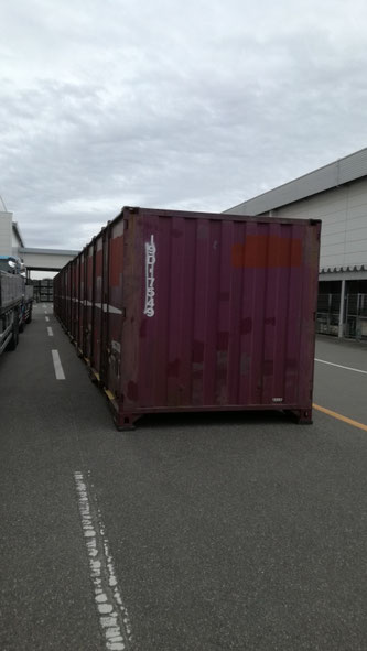 福島県いわき市 中古コンテナ12ft納品
