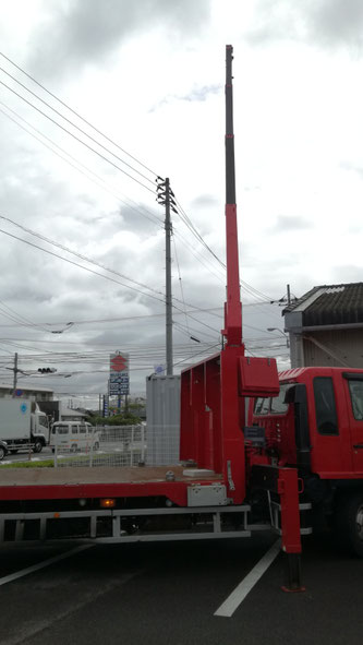 香川県高松市 中古コンテナ20ft 現状品設置