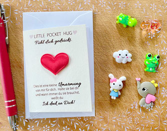 Pocket Hugs - Kleine Glücksbringer für die Hosentasche. 