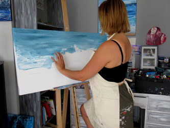 Artiste peintre Audrey Chal en Charente-maritime peinture de paysage et marines