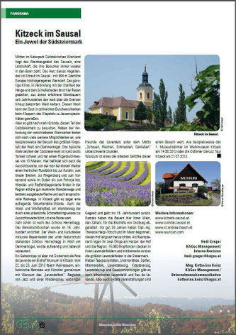 mein Lavendelbild @ G´sund - Das Mitarbeitermagazin der Steiermärkischen Krankenanstaltengesellschaft m.b.H Seite 40 - JUNI 2013