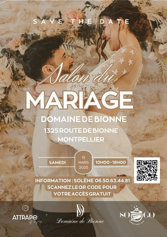 Salon du mariage à Montpellier 15Mars 2025