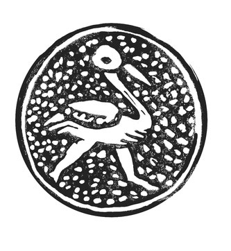 Logo pour la librairie "l'Oiseau rare", Strasbourg 2019