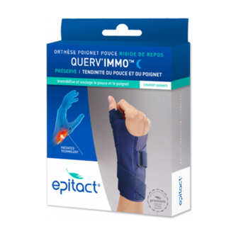 attelle immobilisation pouce et poignet - tenosynovite de de quervain