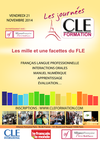 Affiche des Journées CLE Formation à Paris - 2014