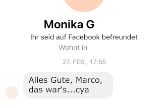 Aus und vorbei im Messenger. • Bild: Marco Perroulaz