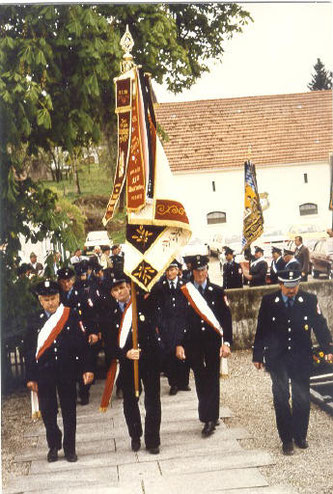 v.l.: Martin Seitz sen. Jakob Seitz, Sebastian Mösner, Franz Schwertfirm