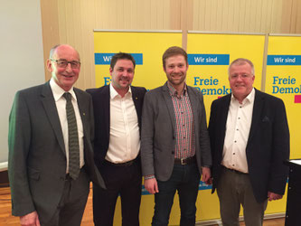 Hermann Ludewig, Rainer Gellermann, Philip Winkler, Dr. Ulrich Klotz (v.l.n.r.)