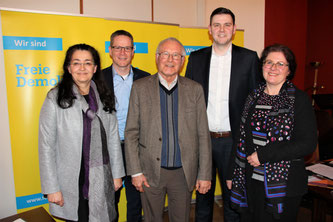 v.l.n.r.: Silke Wehmeier, Thorsten Baumgart, Ernst Sebbel, Patrick Büker, Susan Ehmke