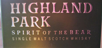 Highland Park Spirit of the Bear Label