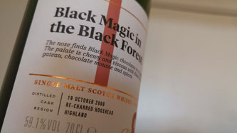 SMWS 68.15 Black magic in the black forest Etikett