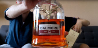 Dalmore 12 Etikett und Flasche