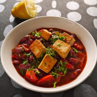 bønner gryte chili tofu