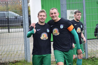 Denis Korneev (rechts im Bild) konnte in Blonhofen zwei Mal treffen.