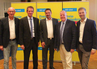 v.l.n.r.: Hermann Ludewig, Dr. Björn Kerbein, Rainer Gellermann, Dr. Ulrich Klotz, Philip Winkler