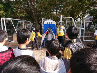 災害用トイレの説明