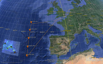 Map showing the intended route of the IceDivA expedition, starting and finishing in Emden, Germany. © Alexander Kieneke | SENCKENBERG am Meer 