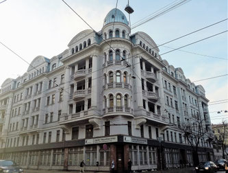 Exterior of former KGB headquarters in Riga