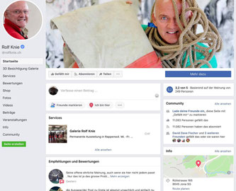 Bildlegende: Rolf Knie musste die peinlichsten Kommentare gar löschen (Bildquelle: Facebook Account Rolf Knie, Screenprint)