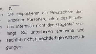 Ehrenkodex der Journalistinnen und Journalisten