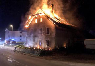 Incendie d’une maison à Vallon © Tous droits réservés