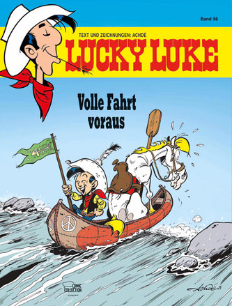 Lucky Luke - Band 98 - Volle Fahrt voraus.  •  Bildquelle: obs/Egmont Ehapa Media GmbH/© Lucky Comics 2020