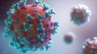 Der Sensor nutzt einen optischen und einen thermischen Effekt, um das COVID-19-Virus sicher und zuverlässig nachzuweisen (Bild: Fusion Medical Animation)