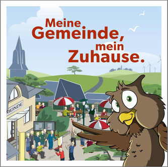 Cover der Broschüre »Ihre Gemeinde, Ihr Zuhause« (Version für die Kinder).  Bildquelle: Schweizerischer Gemeindeverband (SGV)